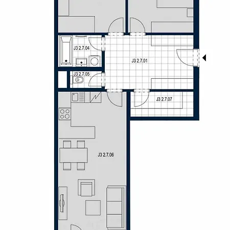 Lejlighed Spacious 2br With Balcony In - Comfort & Style